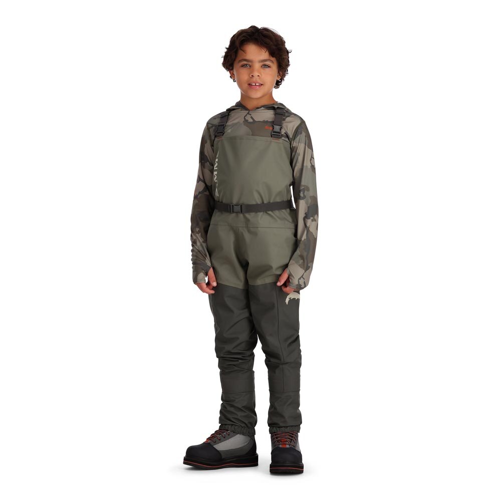 Simms Tributary Stockingfoot Waders Kids' in Basalt